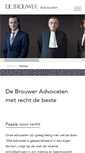 Mobile Screenshot of debrouweradvocaten.nl
